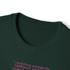 Boxy Tee — Delicate Pink Quote "You Belong Amongst the Wildflowers"