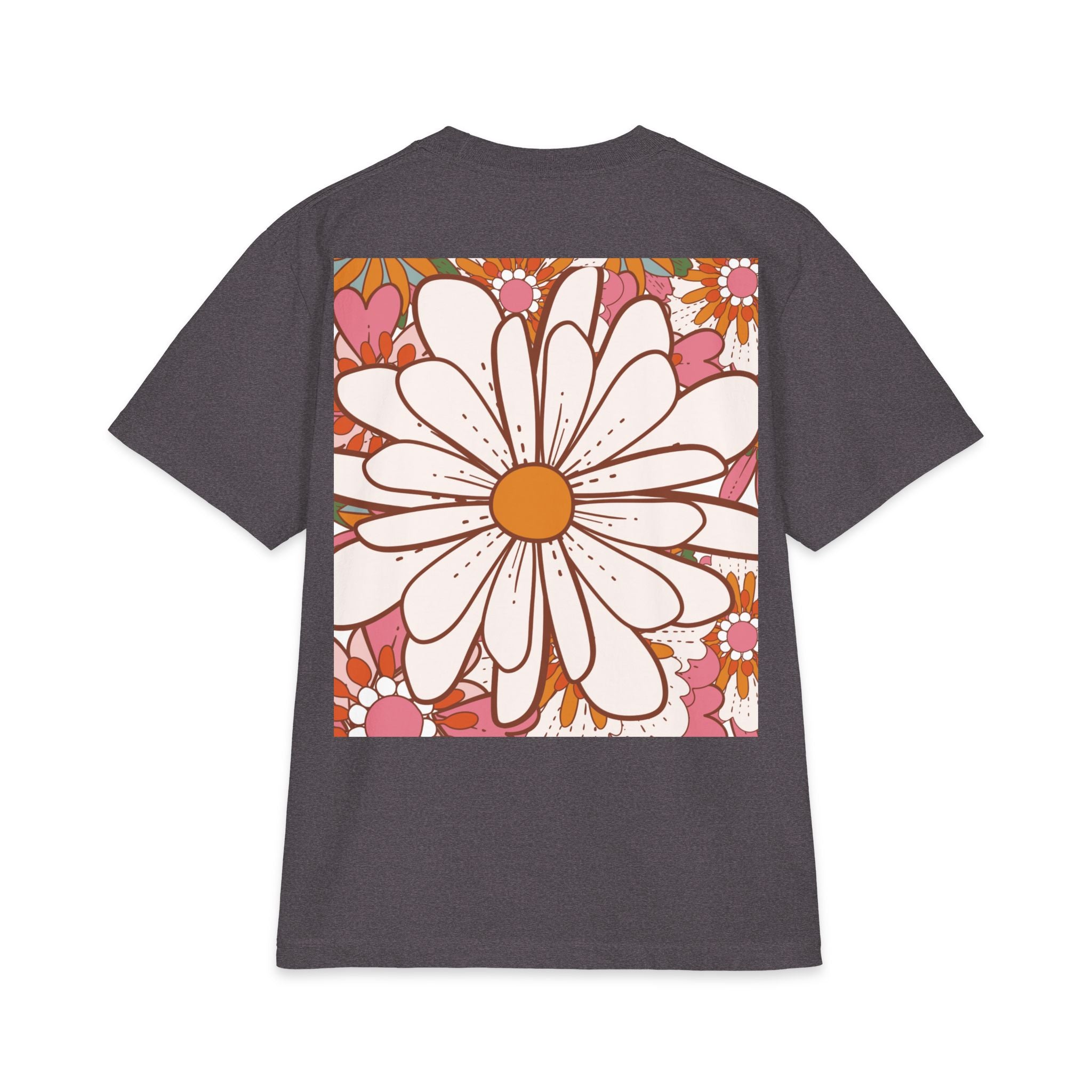 Retro Daisy Floral Tee — Vintage 60s-Inspired Flower Graphic T-Shirt
